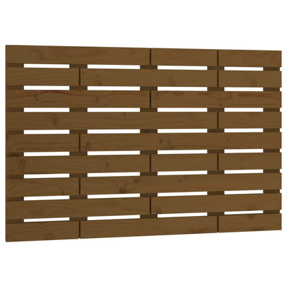Wall Headboard Honey Brown 106x3x63 cm Solid Wood Pine