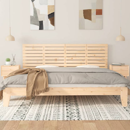 Wall Headboard 206x3x63 cm Solid Wood Pine