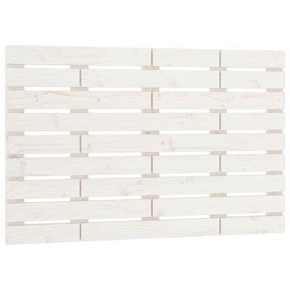 Wall Headboard White 96x3x63 cm Solid Wood Pine