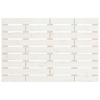 Wall Headboard White 96x3x63 cm Solid Wood Pine