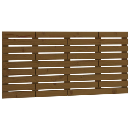 Wall Headboard Honey Brown 146x3x63 cm Solid Wood Pine
