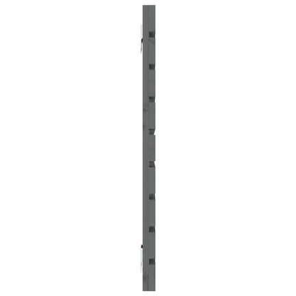 Wall Headboard Grey 156x3x63 cm Solid Wood Pine