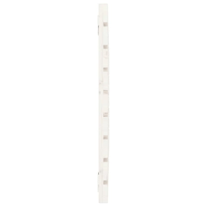 Wall Headboard White 81x3x63 cm Solid Wood Pine