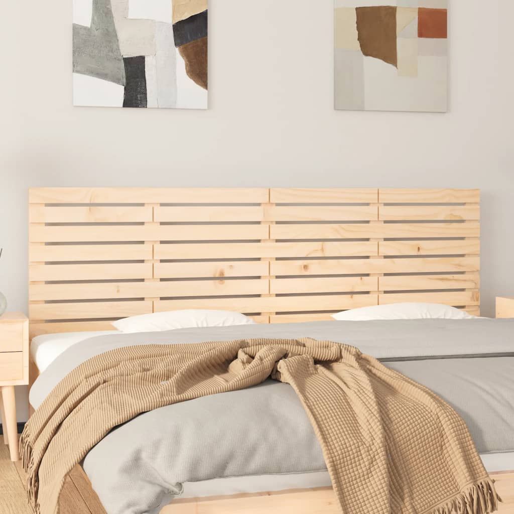 Wall Headboard 166x3x63 cm Solid Wood Pine