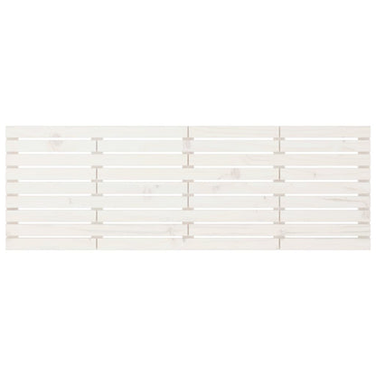 Wall Headboard White 166x3x63 cm Solid Wood Pine