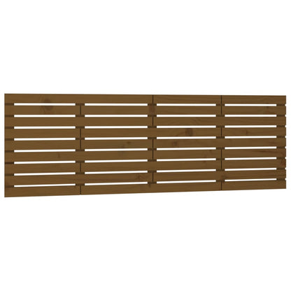 Wall Headboard Honey Brown 166x3x63 cm Solid Wood Pine