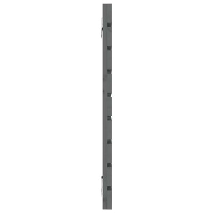 Wall Headboard Grey 141x3x63 cm Solid Wood Pine