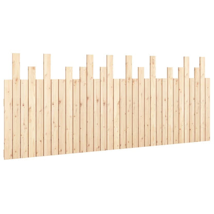 Wall Headboard 204x3x80 cm Solid Wood Pine