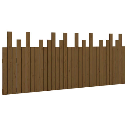 Wall Headboard Honey Brown 204x3x80 cm Solid Wood Pine