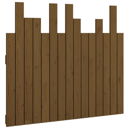 Wall Headboard Honey Brown 95.5x3x80 cm Solid Wood Pine