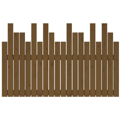 Wall Headboard Honey Brown 127.5x3x80 cm Solid Wood Pine