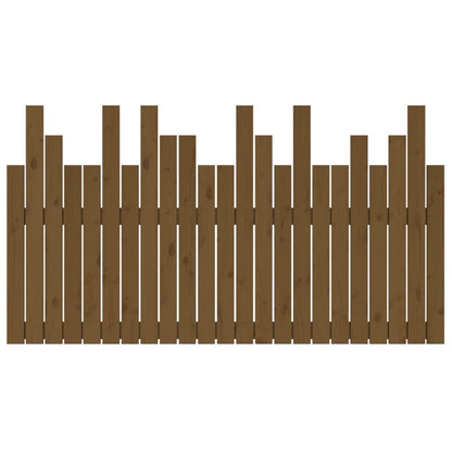 Wall Headboard Honey Brown 146.5x3x80 cm Solid Wood Pine