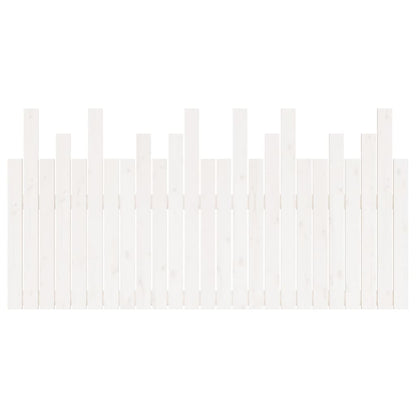Wall Headboard White 159.5x3x80 cm Solid Wood Pine