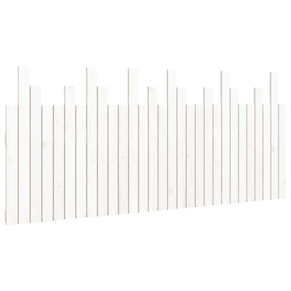 Wall Headboard White 185x3x80 cm Solid Wood Pine