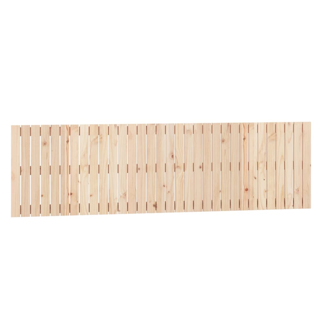 Wall Headboard 204x3x60 cm Solid Wood Pine