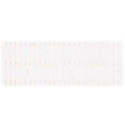 Wall Headboard White 159.5x3x60 cm Solid Wood Pine