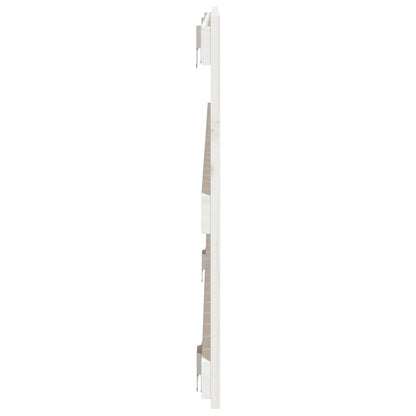 Wall Headboard White 140x3x60 cm Solid Wood Pine