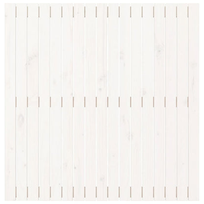 Wall Headboard White 108x3x110 cm Solid Wood Pine