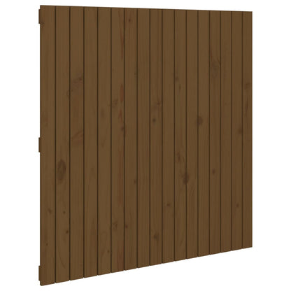 Wall Headboard Honey Brown 108x3x110 cm Solid Wood Pine