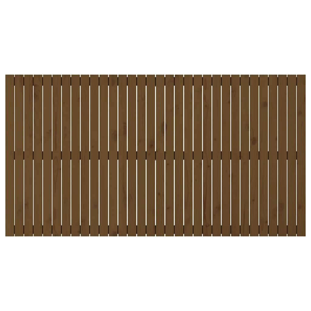 Wall Headboard Honey Brown 204x3x110 cm Solid Wood Pine