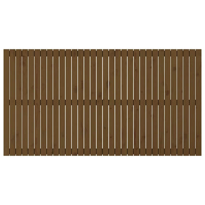 Wall Headboard Honey Brown 204x3x110 cm Solid Wood Pine