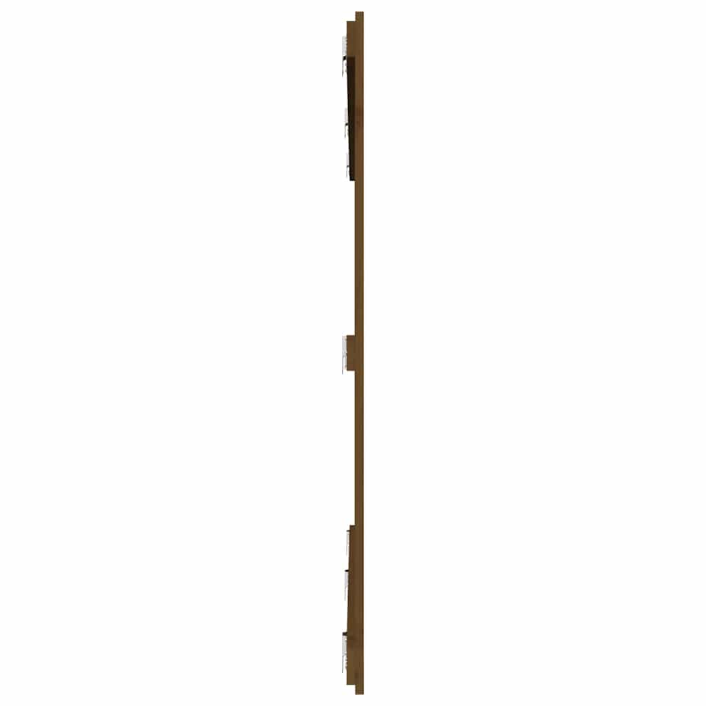 Wall Headboard Honey Brown 204x3x110 cm Solid Wood Pine
