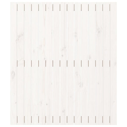 Wall Headboard White 95.5x3x110 cm Solid Wood Pine