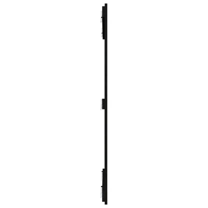 Wall Headboard Black 95.5x3x110 cm Solid Wood Pine