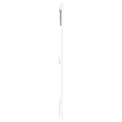 Wall Headboard White 127.5x3x110 cm Solid Wood Pine