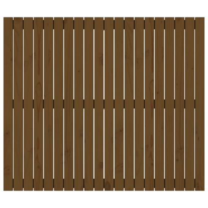 Wall Headboard Honey Brown 127.5x3x110 cm Solid Wood Pine