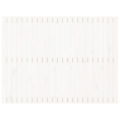 Wall Headboard White 146.5x3x110 cm Solid Wood Pine