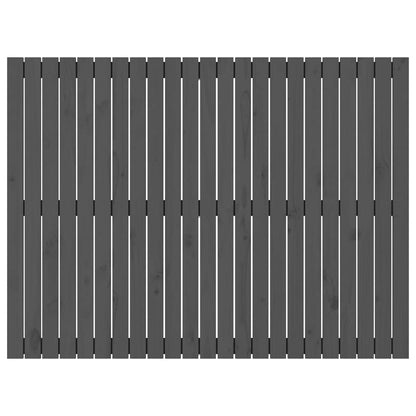 Wall Headboard Grey 146.5x3x110 cm Solid Wood Pine