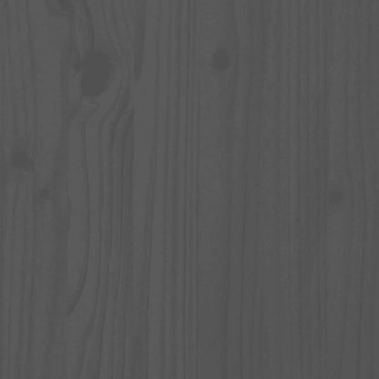 Wall Headboard Grey 146.5x3x110 cm Solid Wood Pine