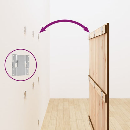 Wall Headboard Honey Brown 146.5x3x110 cm Solid Wood Pine