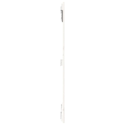 Wall Headboard White 82.5x3x110 cm Solid Wood Pine