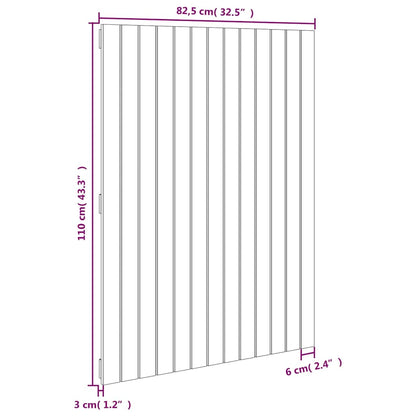 Wall Headboard Honey Brown 82.5x3x110 cm Solid Wood Pine