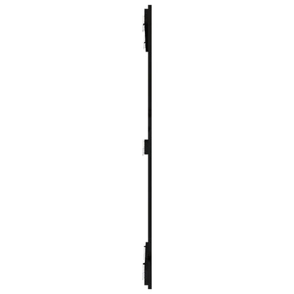 Wall Headboard Black 82.5x3x110 cm Solid Wood Pine