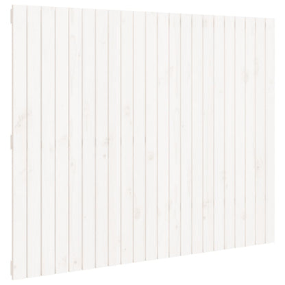 Wall Headboard White 140x3x110 cm Solid Wood Pine