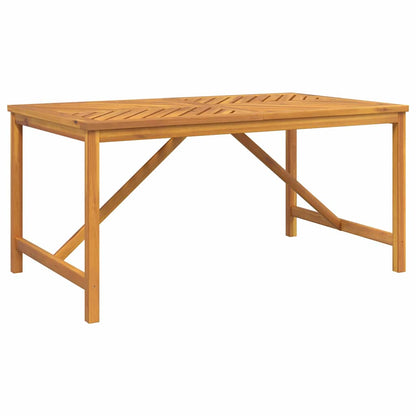 Garden Dining Set 5 pcs Brown Solid Acacia Wood