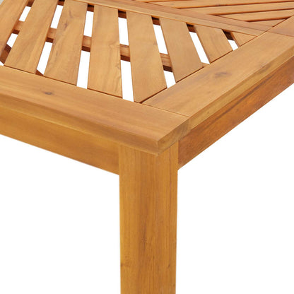 Garden Dining Set 7 pcs Brown Solid Acacia Wood