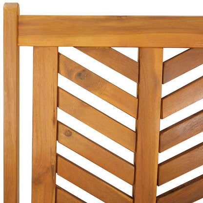 Garden Dining Set 5 pcs Brown Solid Acacia Wood