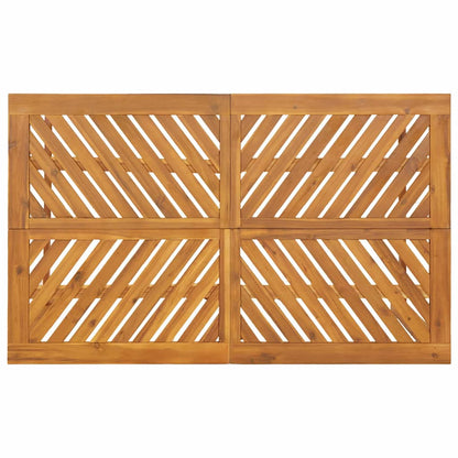 Garden Dining Set 7 pcs Brown Solid Acacia Wood