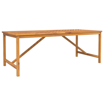 Garden Dining Set 7 pcs Brown Solid Acacia Wood