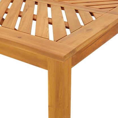 Garden Dining Set 9 pcs Brown Solid Acacia Wood