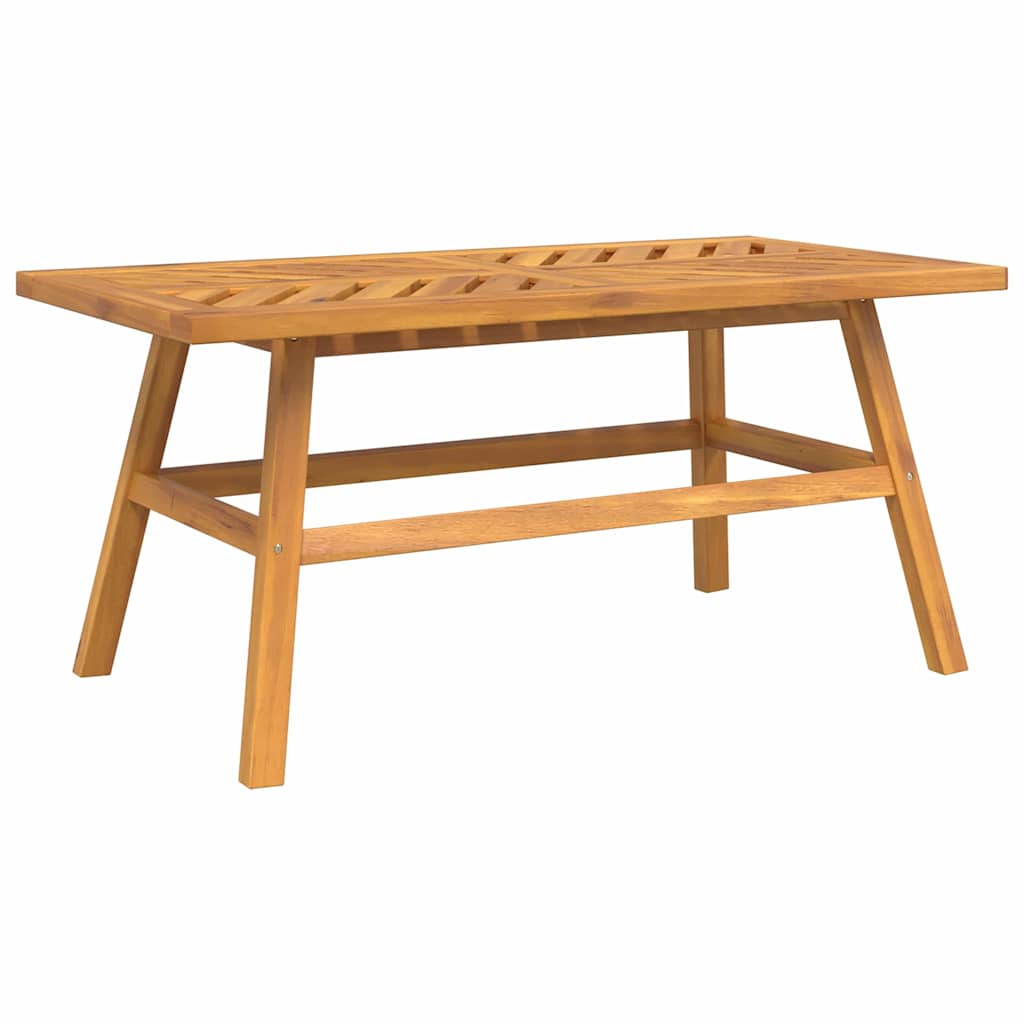 Garden Lounge Set 4 pcs Brown Solid Acacia Wood