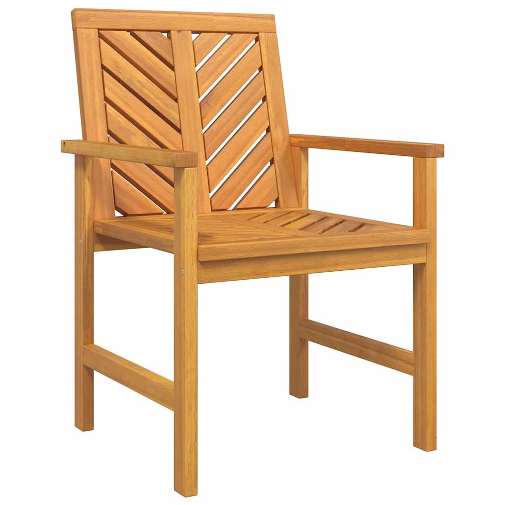 Garden Lounge Set 5 pcs Brown Solid Acacia Wood