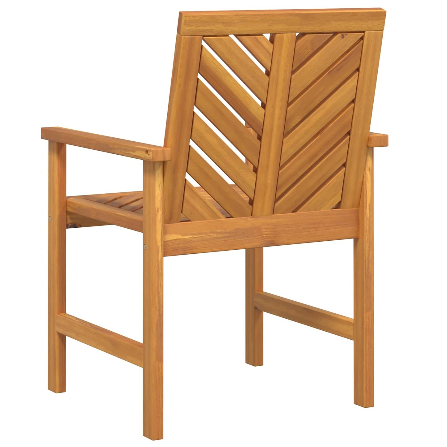 Dining Chair 6 pcs Natural Solid Acacia Wood