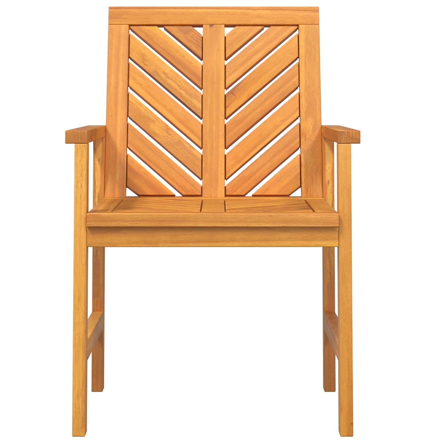 Dining Chair 8 pcs Natural Solid Acacia Wood