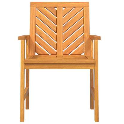 Dining Chair 8 pcs Natural 62.5 x 59 x 89 cm Solid Acacia Wood