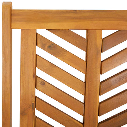 Garden Chair 4 pcs Brown 57 x 72 x 109 cm Solid Acacia Wood